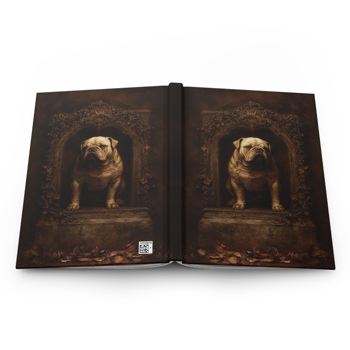 Vintage Bulldog Journal - Antique-Style Hardcover Notebook