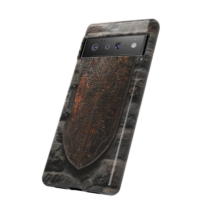 Medieval Shield Phone Case - Ornate Ancient Armor Design for iPhone and Samsung Galaxy Devices