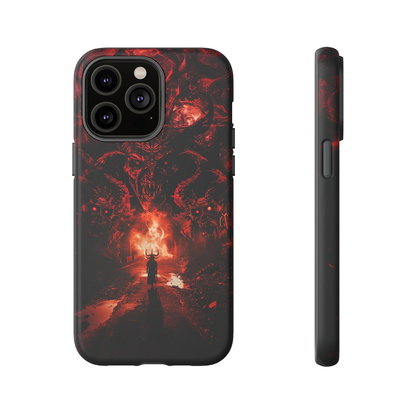 The Road to Hell Phone Case – Gothic Demon and Devil Design for iPhone, Samsung Galaxy, and Google Pixel Devices