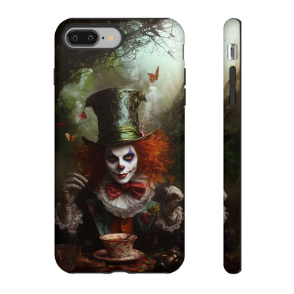 Mad Hatter Gothic Fantasy Phone Case - Dark Wonderland Design for iPhone, Samsung Galaxy, and Google Pixel Devices