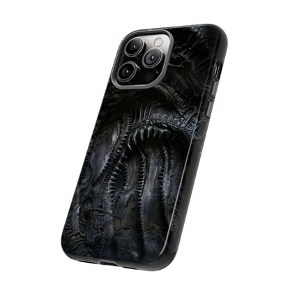 Surreal Biomechanical Phone Case - Gothic Sci-Fi Art for iPhone, Samsung Galaxy, and Google Pixel Devices