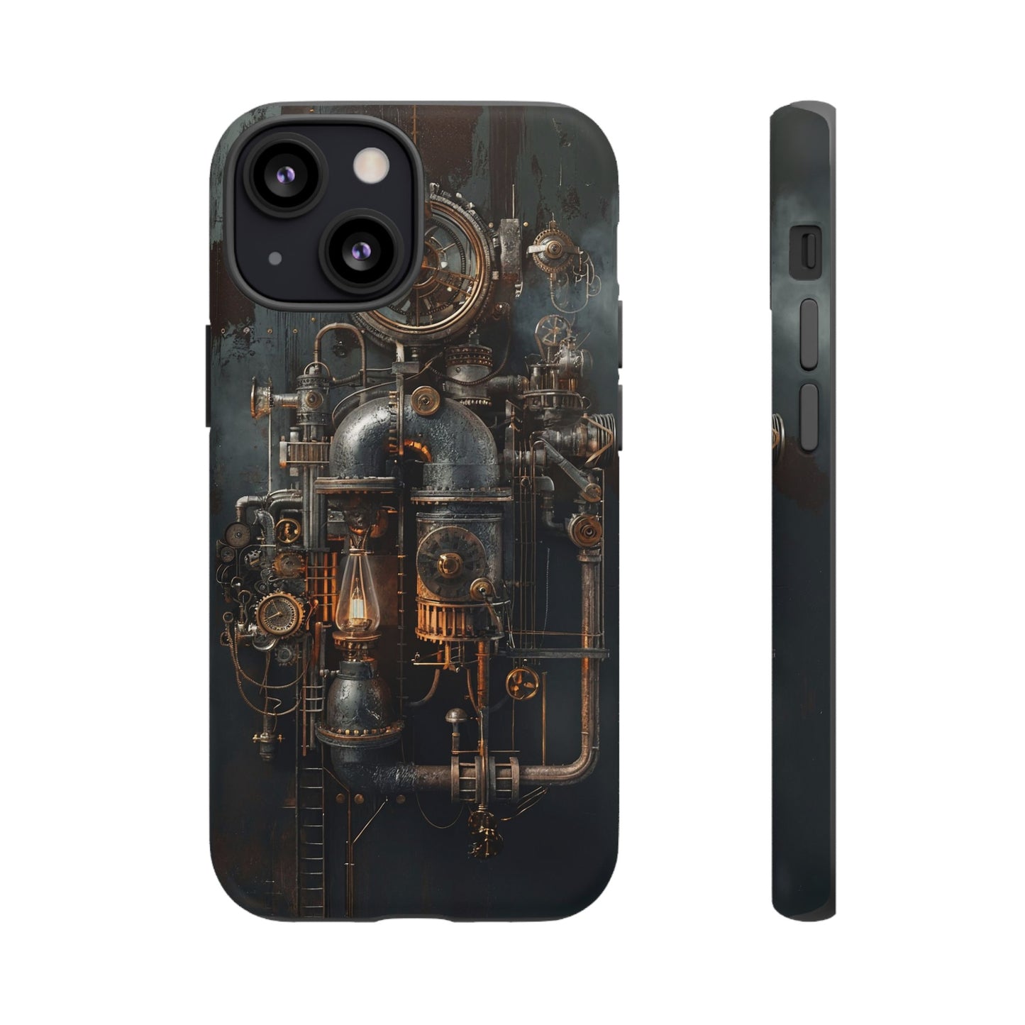 Steampunk Machine #2 Phone Case - Intricate Industrial Design for iPhone, Samsung Galaxy, Google Pixel Devices, Victorian Design Gears