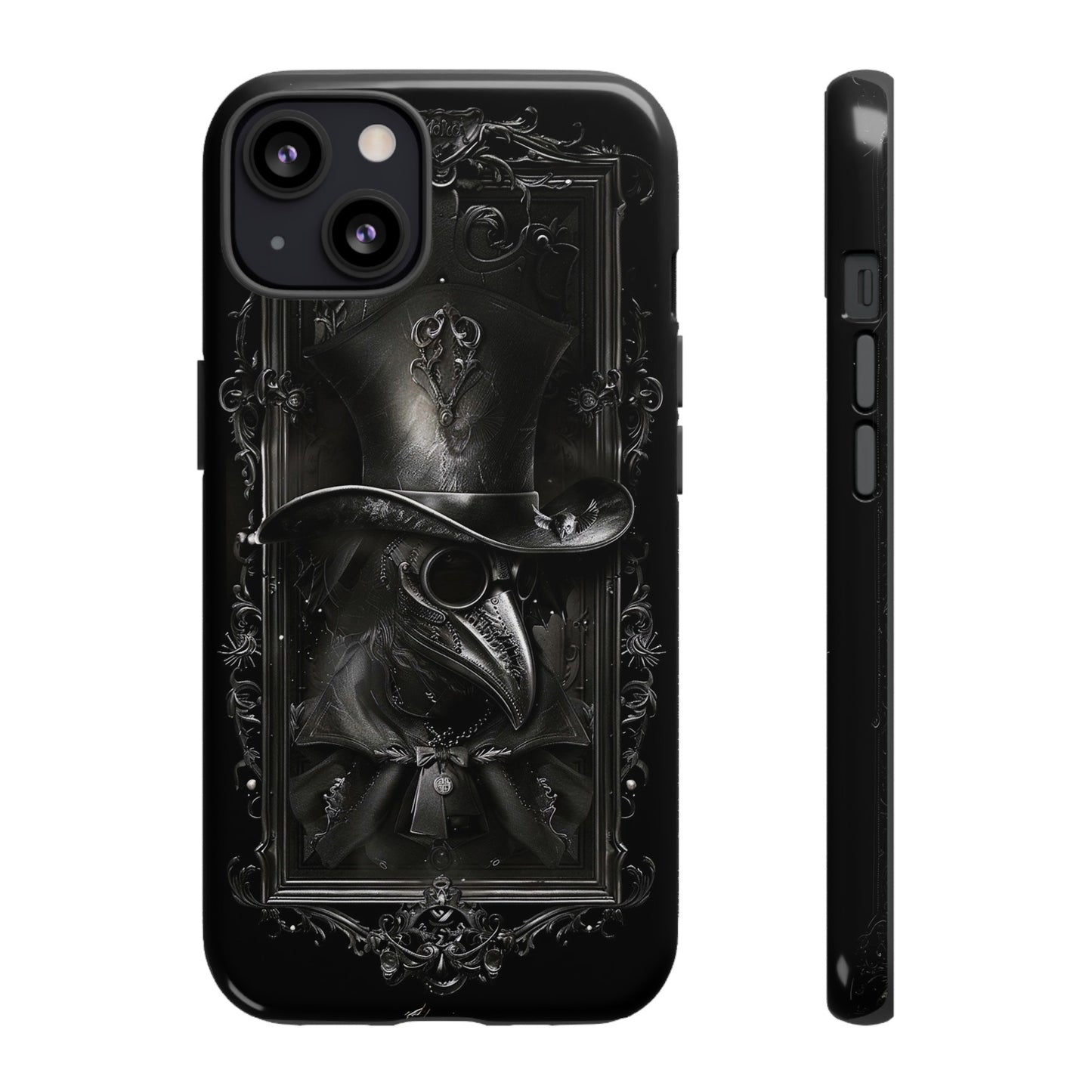 Gothic Plague Doctor Phone Case - Mysterious and Dark Design for iPhone, Samsung Galaxy, and Google Pixel Devices