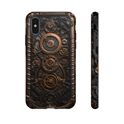 Gearworks 2 Phone Case – Steampunk Victorian Design with Gears and Clockwork for iPhone, Samsung Galaxy, and Google Pixel Devices