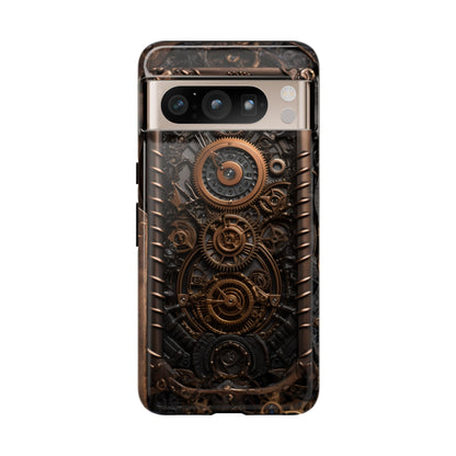 Gearworks 2 Phone Case – Steampunk Victorian Design with Gears and Clockwork for iPhone, Samsung Galaxy, and Google Pixel Devices