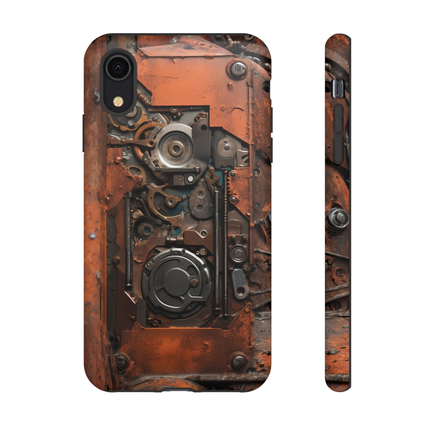 Rusted Mechanisms Phone Case – Steampunk Metal Gear Design for iPhone, Samsung Galaxy, and Google Pixel Devices