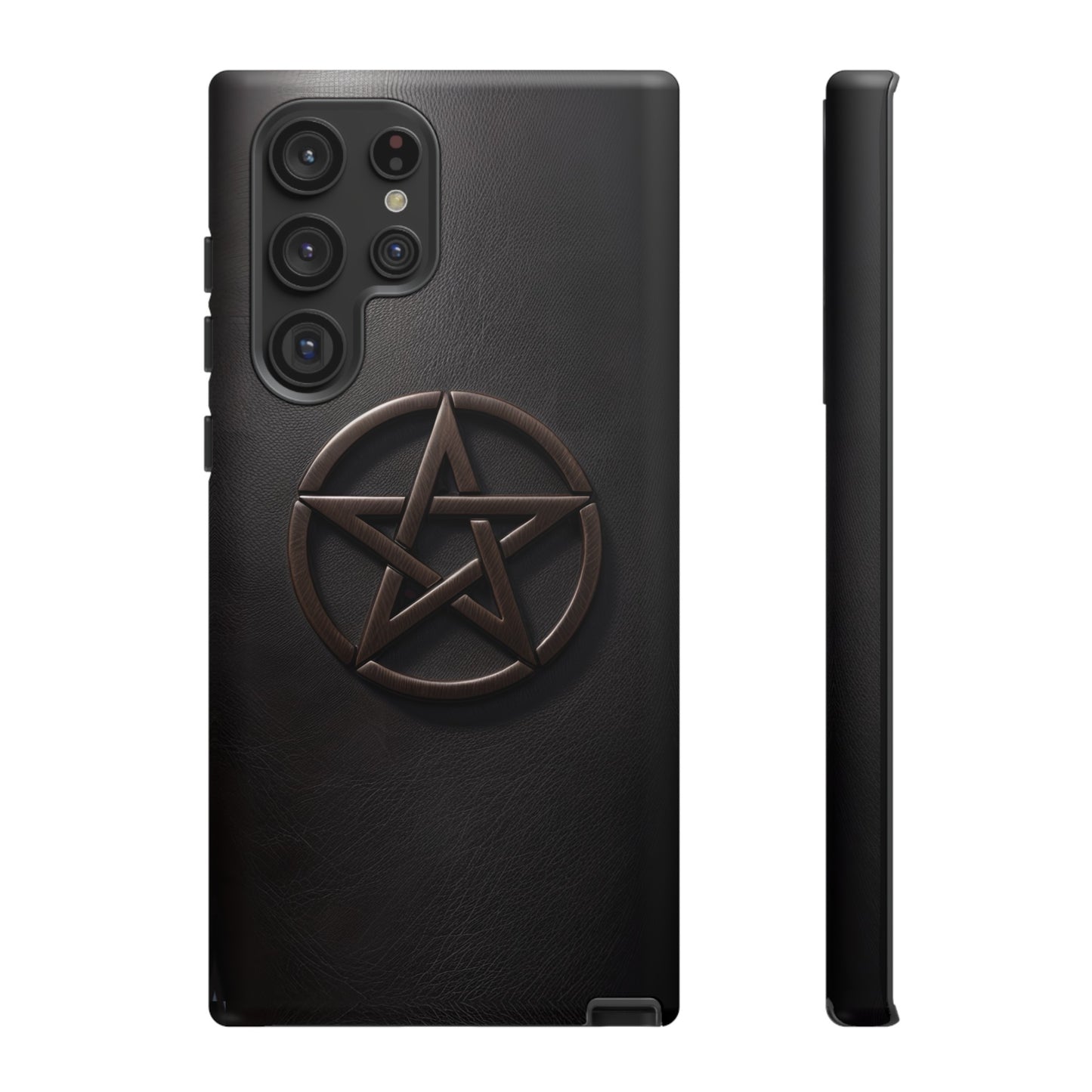 Simple Pentacle Tough Phone Case – Witchcraft Pentagram Design for iPhone, Samsung Galaxy, and Google Pixel Devices