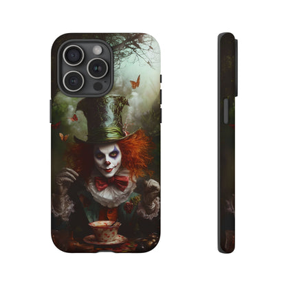 Mad Hatter Gothic Fantasy Phone Case - Dark Wonderland Design for iPhone, Samsung Galaxy, and Google Pixel Devices