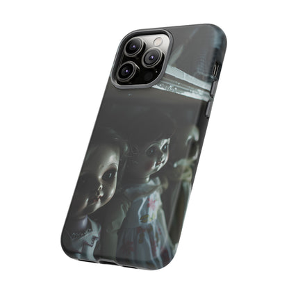 Creepy Dolls Phone Case – Eerie Vintage Doll Design for iPhone, Samsung Galaxy, and Google Pixel Devices