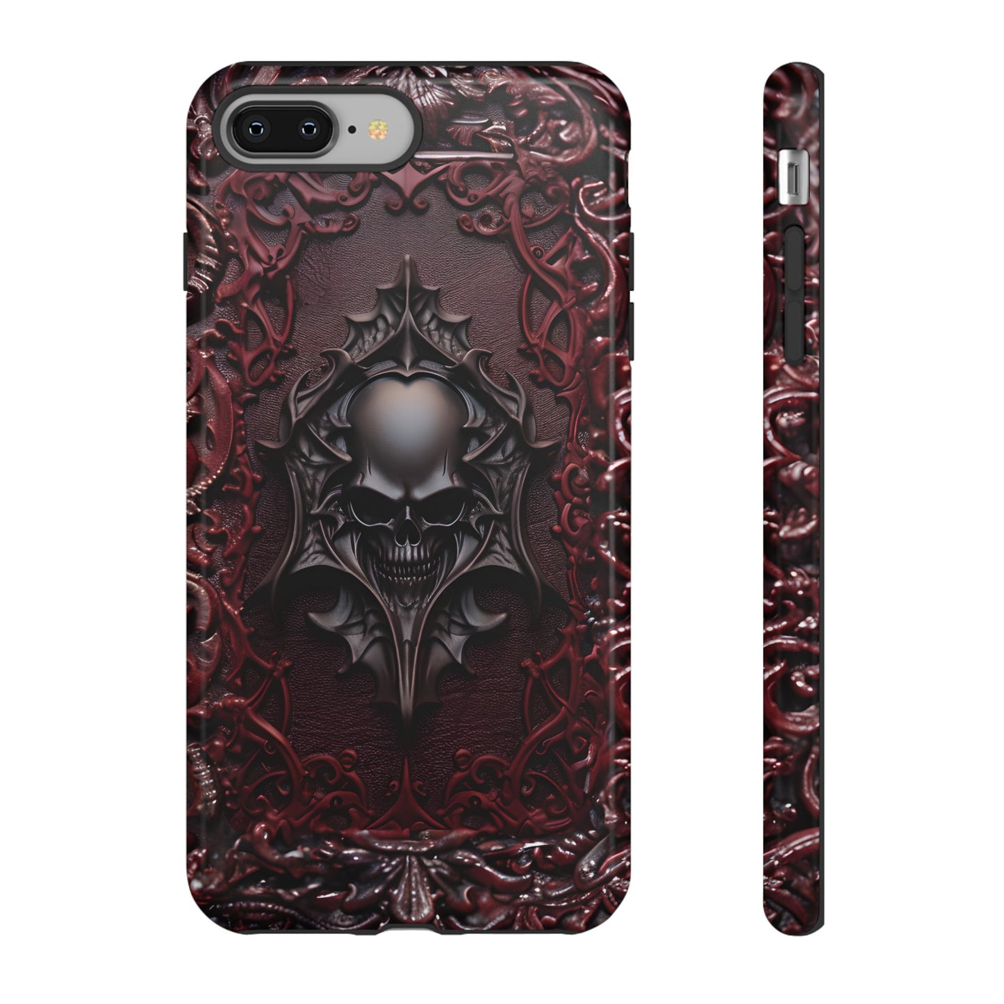 Vampiric Tough Phone Case – Gothic Skull Vampire Design for iPhone, Samsung Galaxy, and Google Pixel Devices