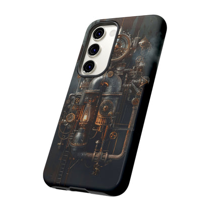 Steampunk Machine #2 Phone Case - Intricate Industrial Design for iPhone, Samsung Galaxy, Google Pixel Devices, Victorian Design Gears