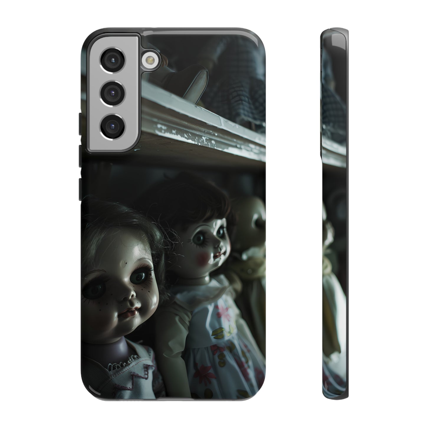 Creepy Dolls Phone Case – Eerie Vintage Doll Design for iPhone, Samsung Galaxy, and Google Pixel Devices