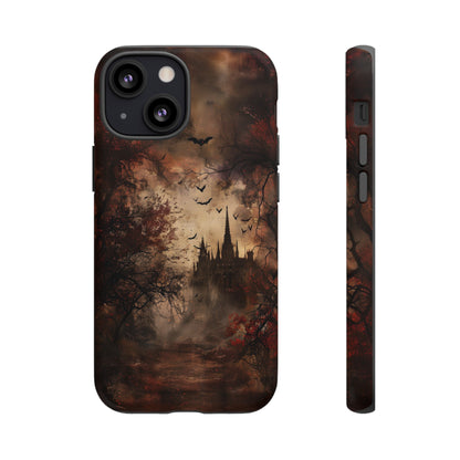 Gothic Castle Phone Case - Spooky Halloween Design for iPhone, Samsung Galaxy, Google Pixel Devices