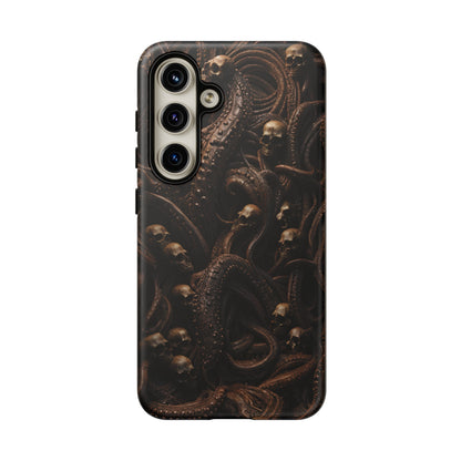 Skulls and Tentacles Phone Case – Lovecraftian Horror Design for iPhone, Samsung Galaxy, and Google Pixel Devices