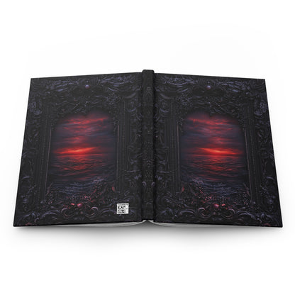 Gothic Sunset Ocean Hardcover Journal