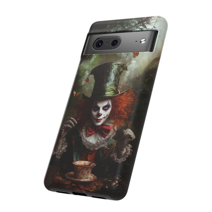 Mad Hatter Gothic Fantasy Phone Case - Dark Wonderland Design for iPhone, Samsung Galaxy, and Google Pixel Devices