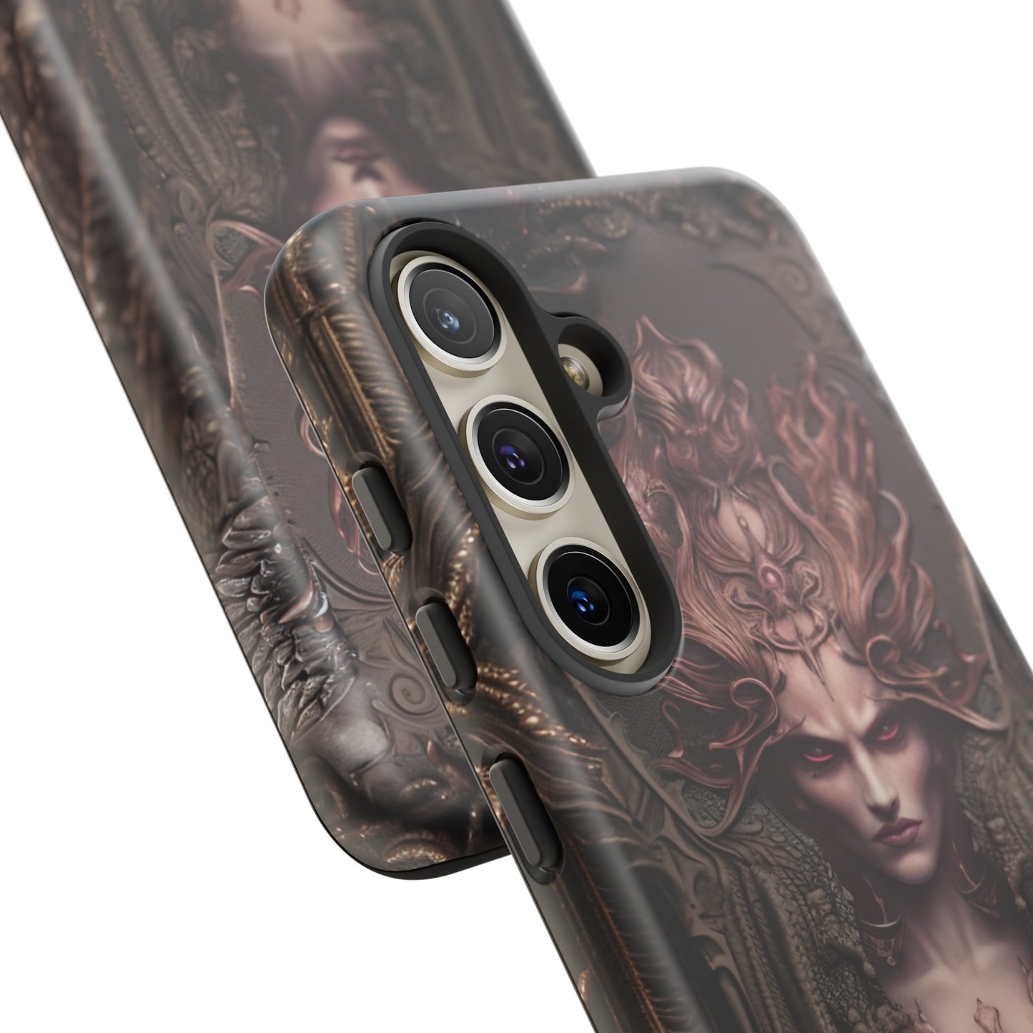 Dark Lilith Phone Case – Horned Hell Horror Design for iPhone, Samsung Galaxy, and Google Pixel Devices