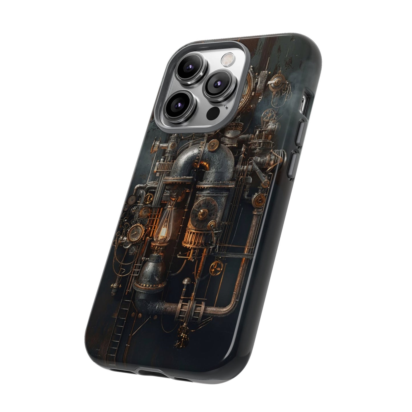 Steampunk Machine #2 Phone Case - Intricate Industrial Design for iPhone, Samsung Galaxy, Google Pixel Devices, Victorian Design Gears