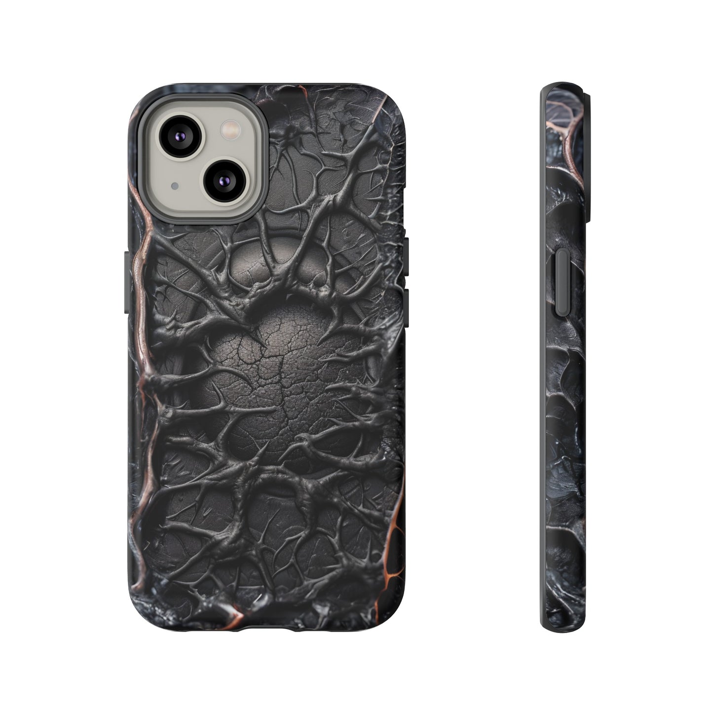 Black Veins Tough Phone Case – Lovecraftian Horror Design for iPhone, Samsung Galaxy, and Google Pixel Devices