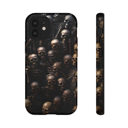 Skeletal Grave Phone Case – Halloween Horror Skeleton Design for iPhone, Samsung Galaxy, and Google Pixel Devices