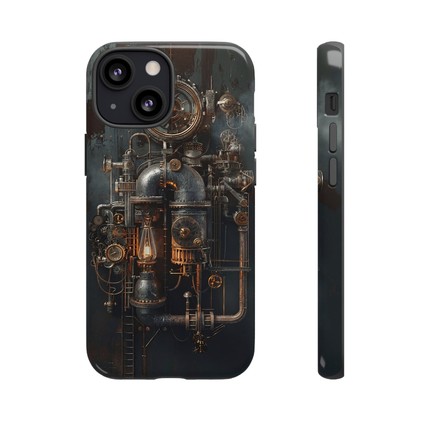 Steampunk Machine #2 Phone Case - Intricate Industrial Design for iPhone, Samsung Galaxy, Google Pixel Devices, Victorian Design Gears