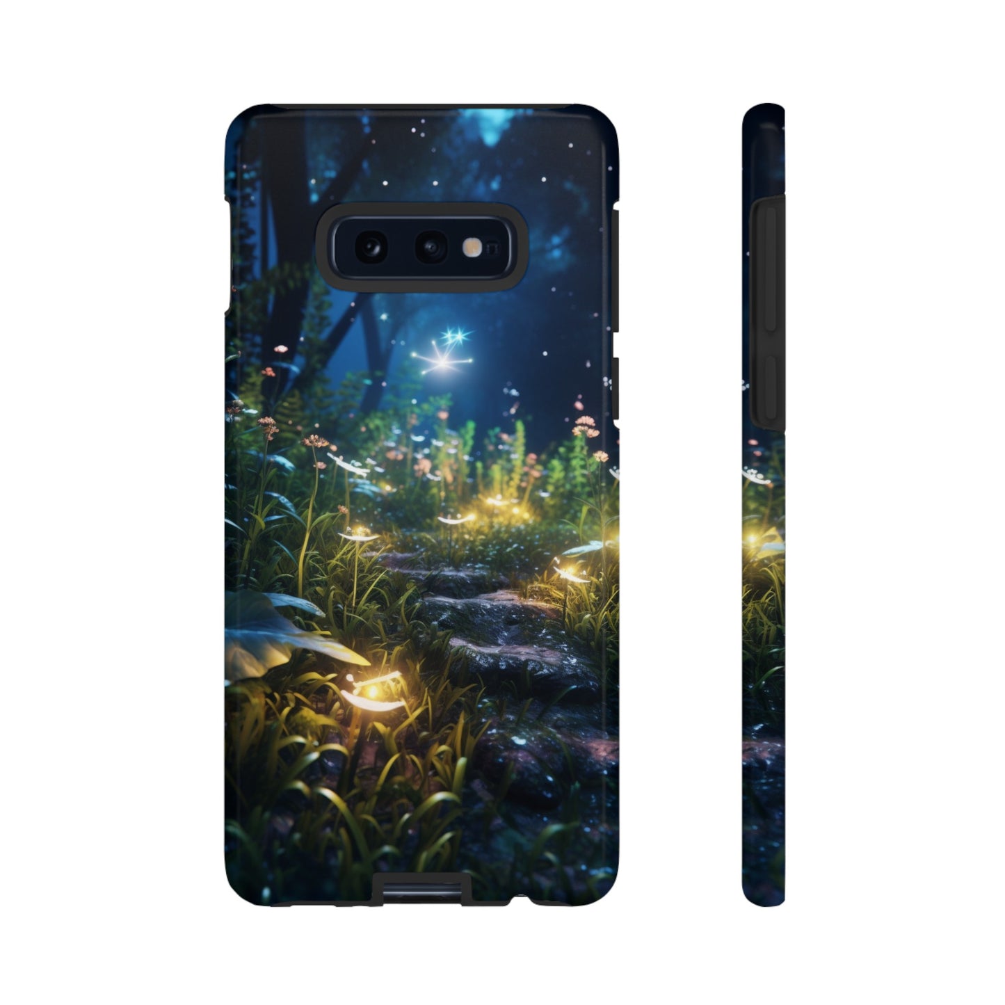 Fireflies in the Forest Tough Phone Case – Enchanting Summer Night Design for iPhone, Samsung Galaxy, and Google Pixel Devices