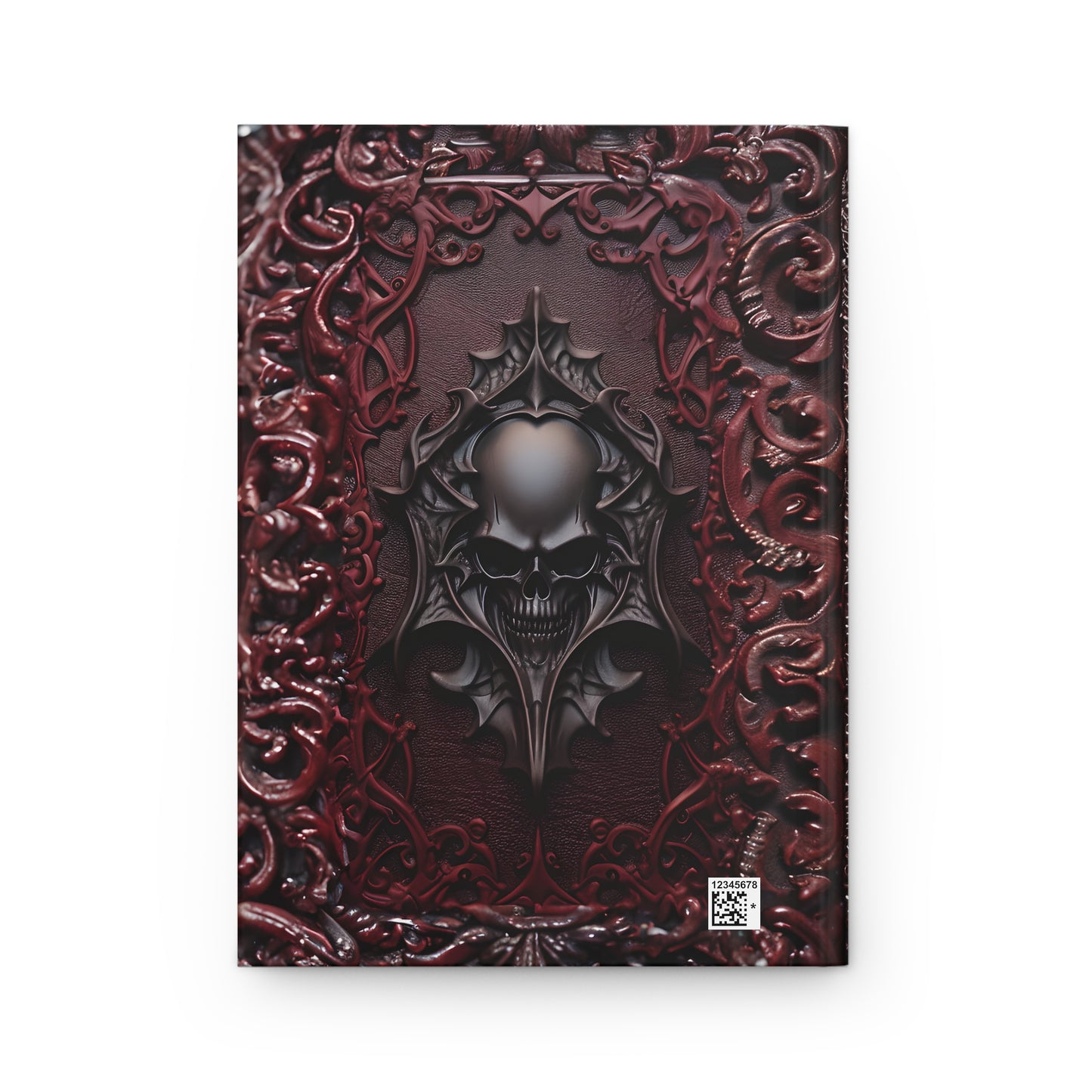 Vampiric Journal Hardcover Notebook – Gothic Skull Design for Dark Fantasy Enthusiasts