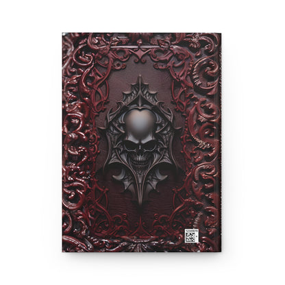 Vampiric Journal Hardcover Notebook – Gothic Skull Design for Dark Fantasy Enthusiasts