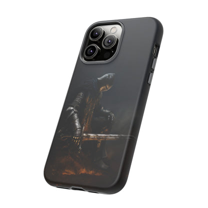 Dark Knight of the Abyss Phone Case - iPhone, Samsung Galaxy, Google Pixel - Epic Medieval Warrior Art, Protective Case, Fantasy Art