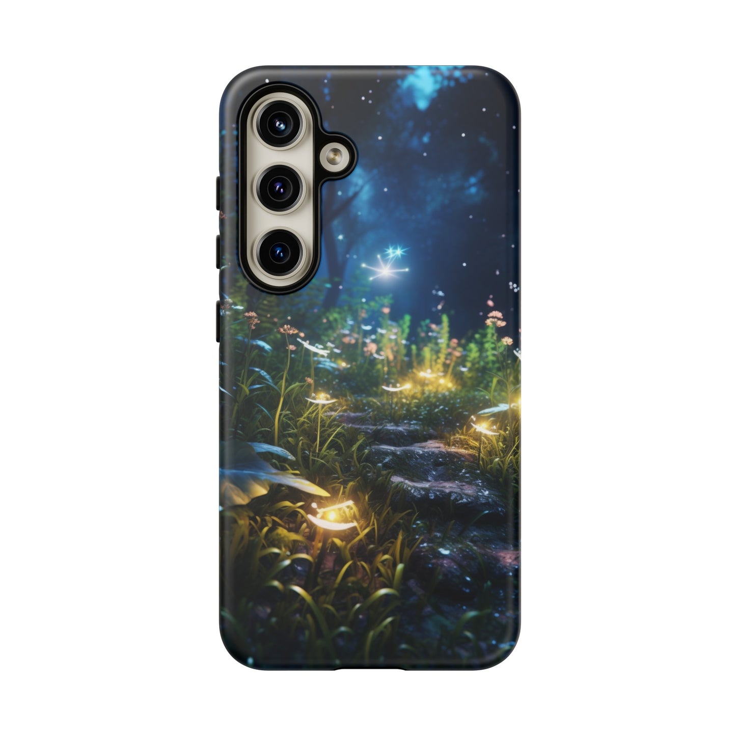 Fireflies in the Forest Tough Phone Case – Enchanting Summer Night Design for iPhone, Samsung Galaxy, and Google Pixel Devices