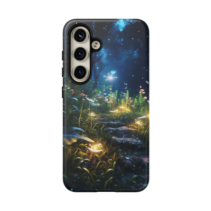 Fireflies in the Forest Tough Phone Case – Enchanting Summer Night Design for iPhone, Samsung Galaxy, and Google Pixel Devices