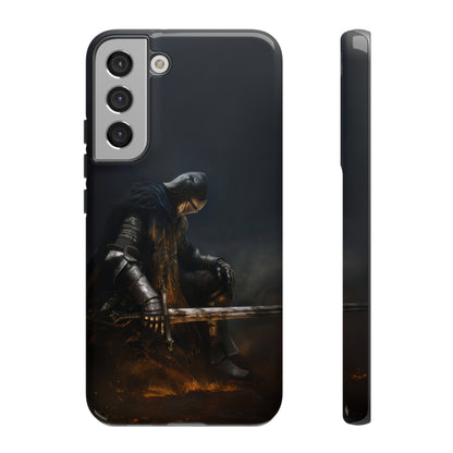 Dark Knight of the Abyss Phone Case - iPhone, Samsung Galaxy, Google Pixel - Epic Medieval Warrior Art, Protective Case, Fantasy Art