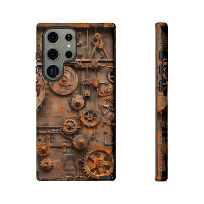 Rusted Steampunk Gearworks Phone Case for iPhone, Samsung Galaxy, and Google Pixel Devices