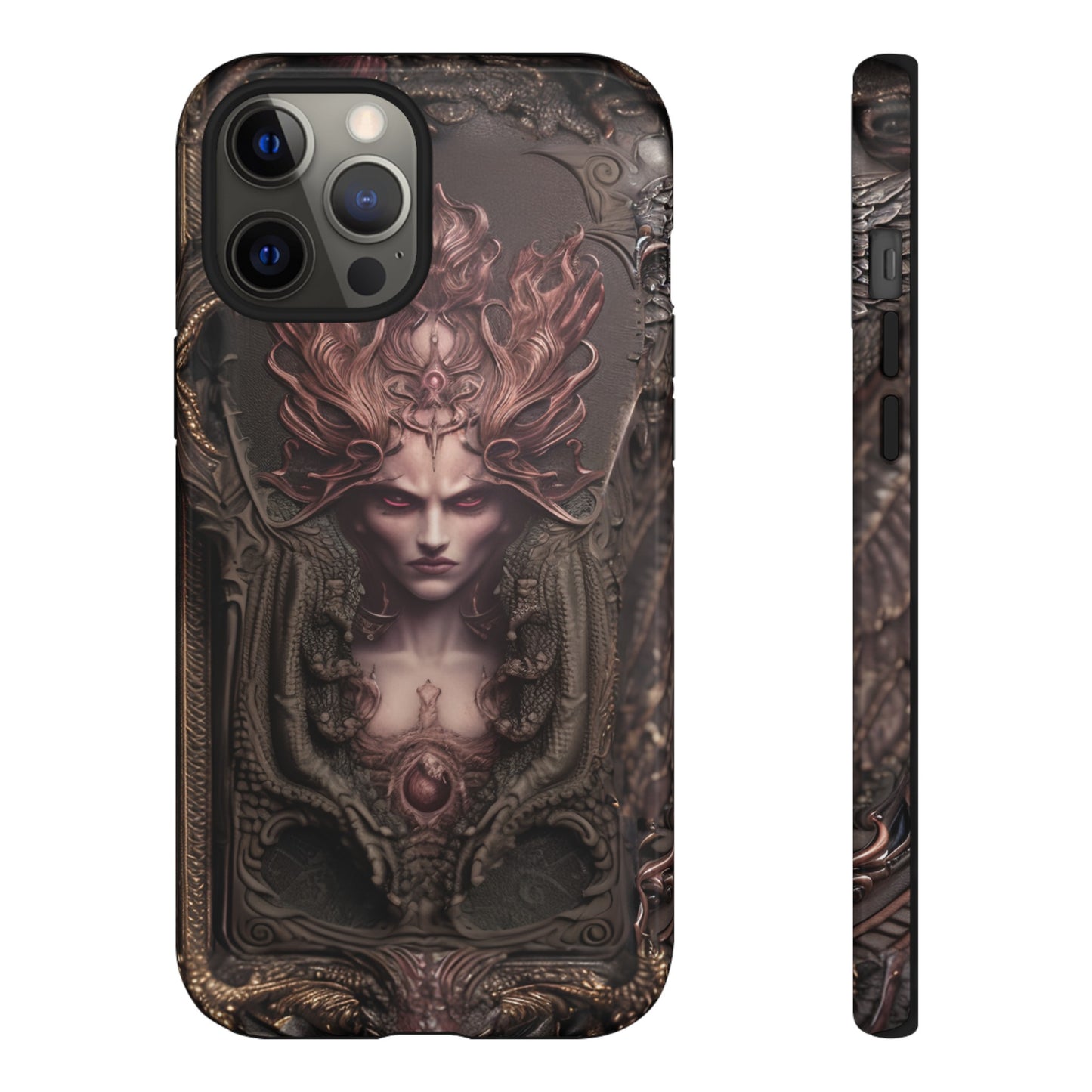 Dark Lilith Phone Case – Horned Hell Horror Design for iPhone, Samsung Galaxy, and Google Pixel Devices