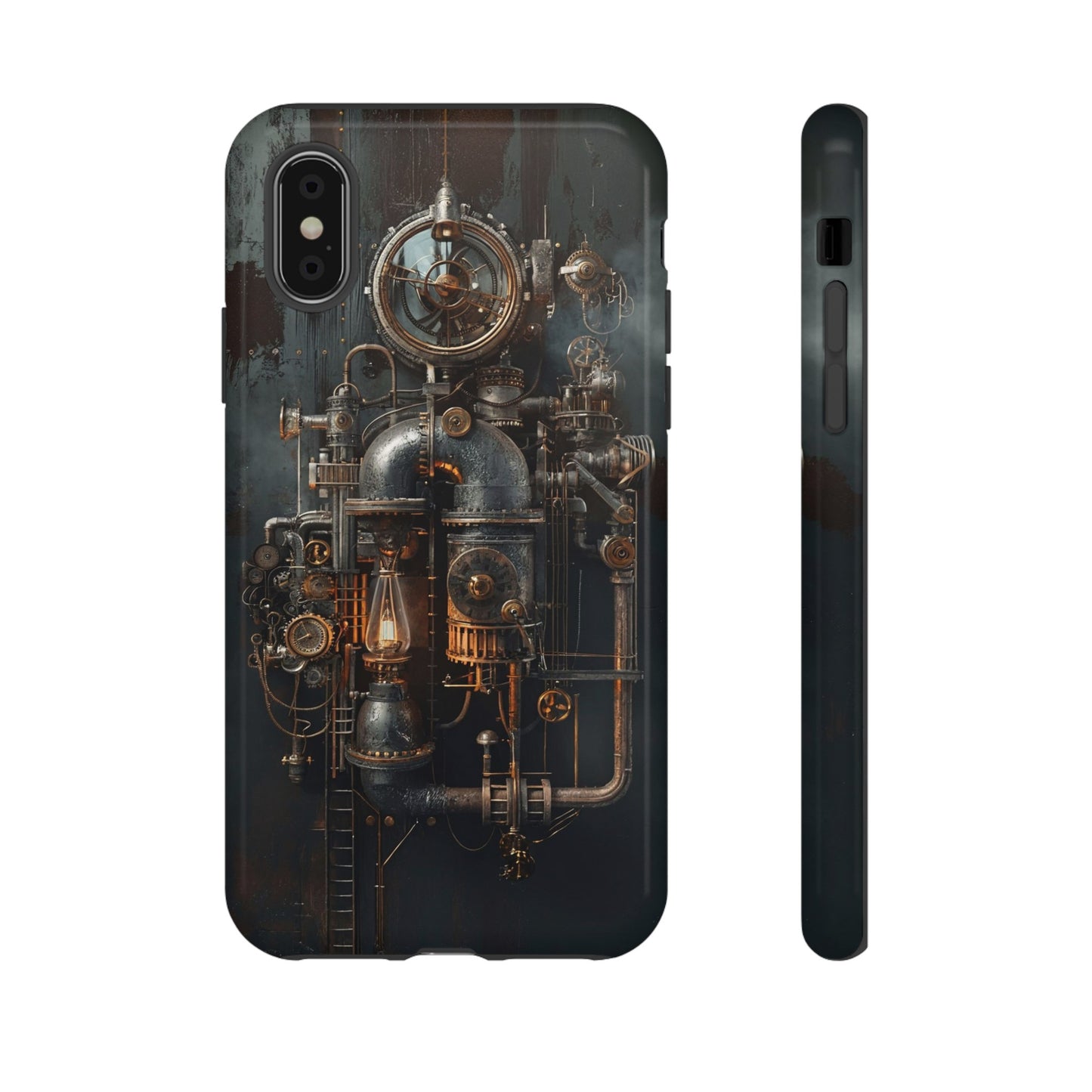 Steampunk Machine #2 Phone Case - Intricate Industrial Design for iPhone, Samsung Galaxy, Google Pixel Devices, Victorian Design Gears