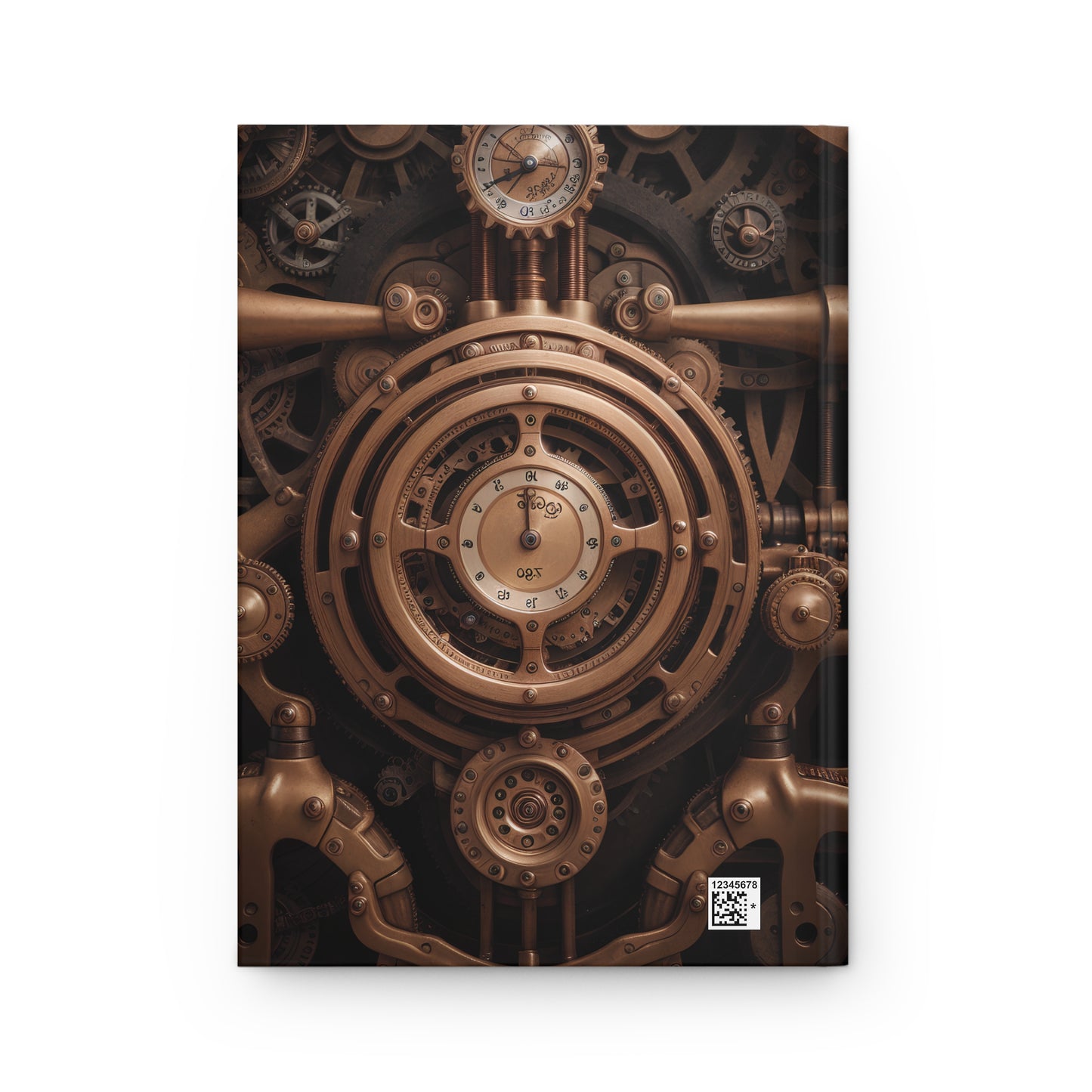 Steampunk Pipes and Gears #2 Hardcover Notebook – Retro-Futuristic Journal for Creative Writing and Sketching