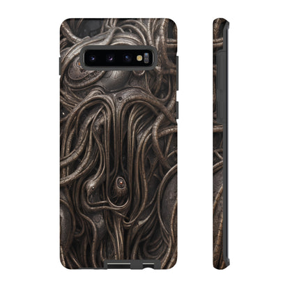 Biomechanical Horror 4 Phone Case – Futuristic Alien Design for iPhone, Samsung Galaxy, and Google Pixel Devices