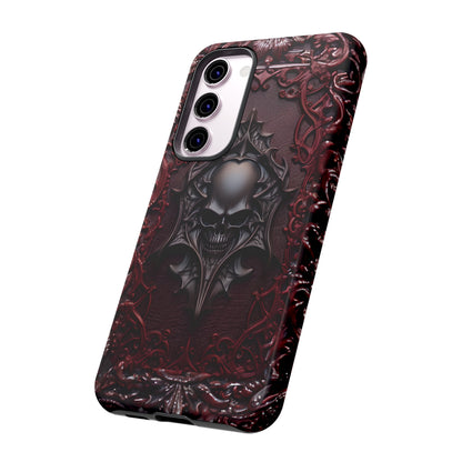 Vampiric Tough Phone Case – Gothic Skull Vampire Design for iPhone, Samsung Galaxy, and Google Pixel Devices