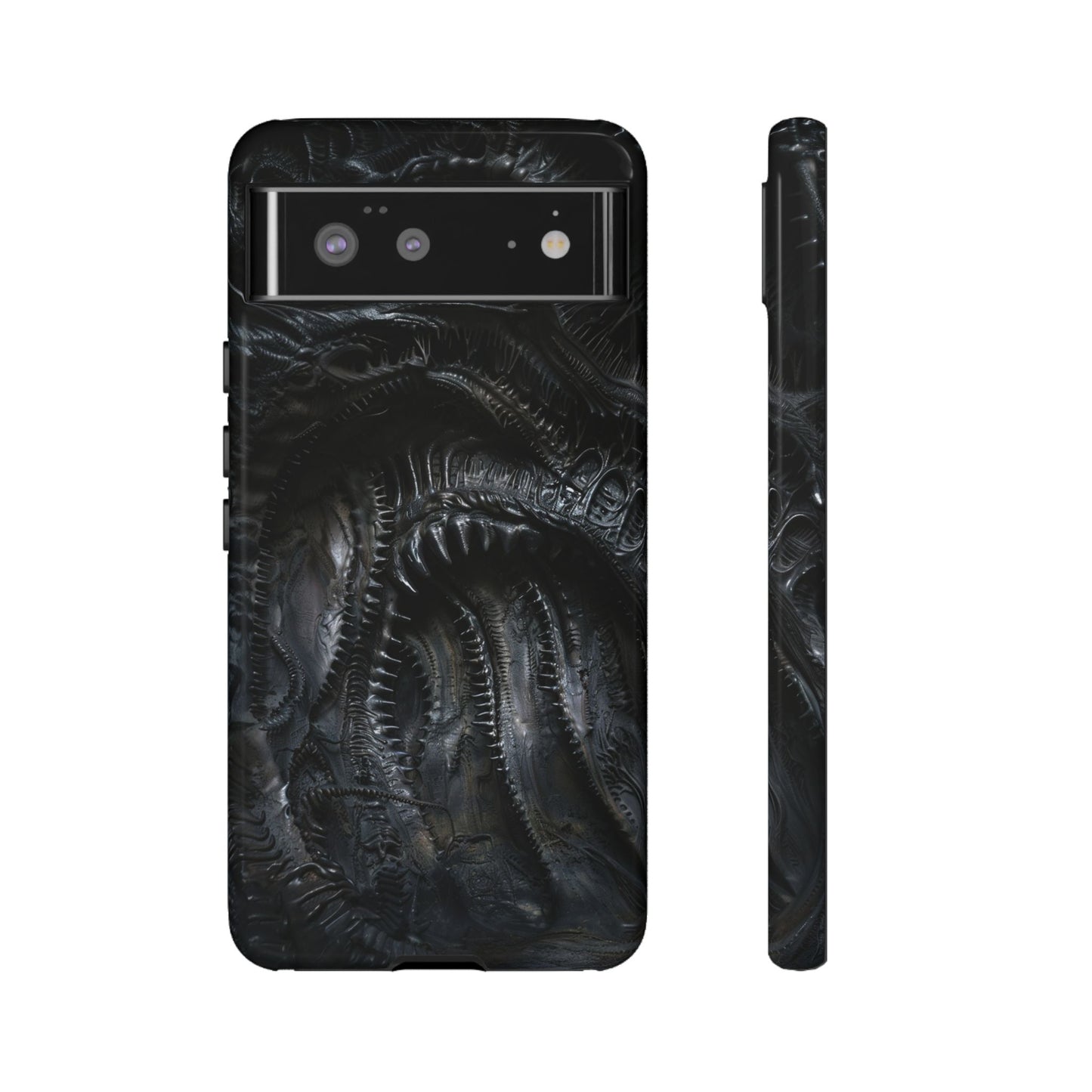 Surreal Biomechanical Phone Case - Gothic Sci-Fi Art for iPhone, Samsung Galaxy, and Google Pixel Devices