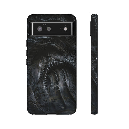 Surreal Biomechanical Phone Case - Gothic Sci-Fi Art for iPhone, Samsung Galaxy, and Google Pixel Devices