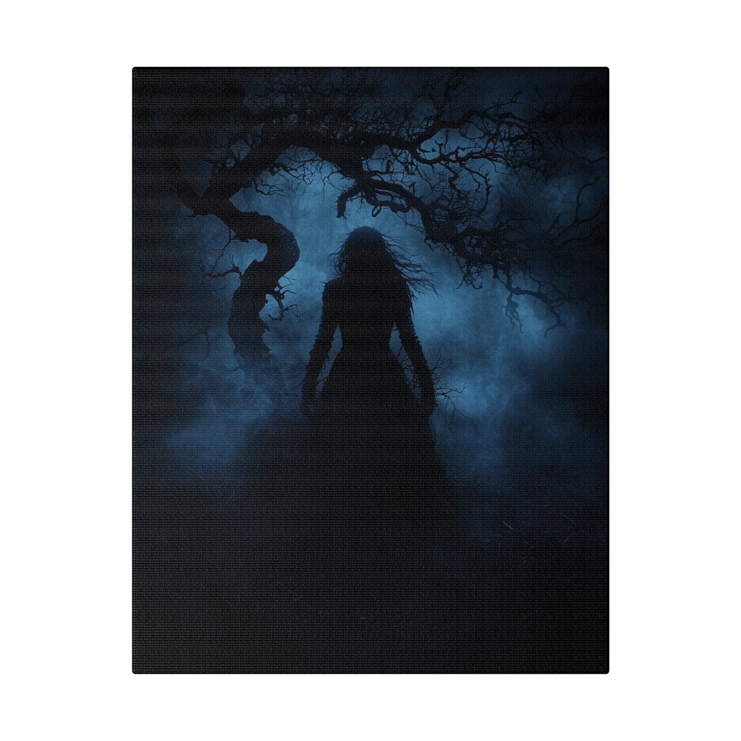 Haunting Silhouette - Dark Art Canvas Print - Mystical Gothic Home Decor