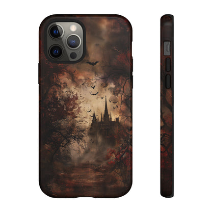 Gothic Castle Phone Case - Spooky Halloween Design for iPhone, Samsung Galaxy, Google Pixel Devices