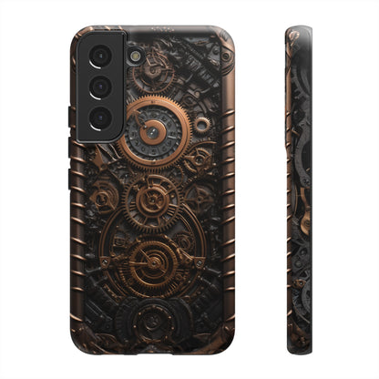 Gearworks 2 Phone Case – Steampunk Victorian Design with Gears and Clockwork for iPhone, Samsung Galaxy, and Google Pixel Devices