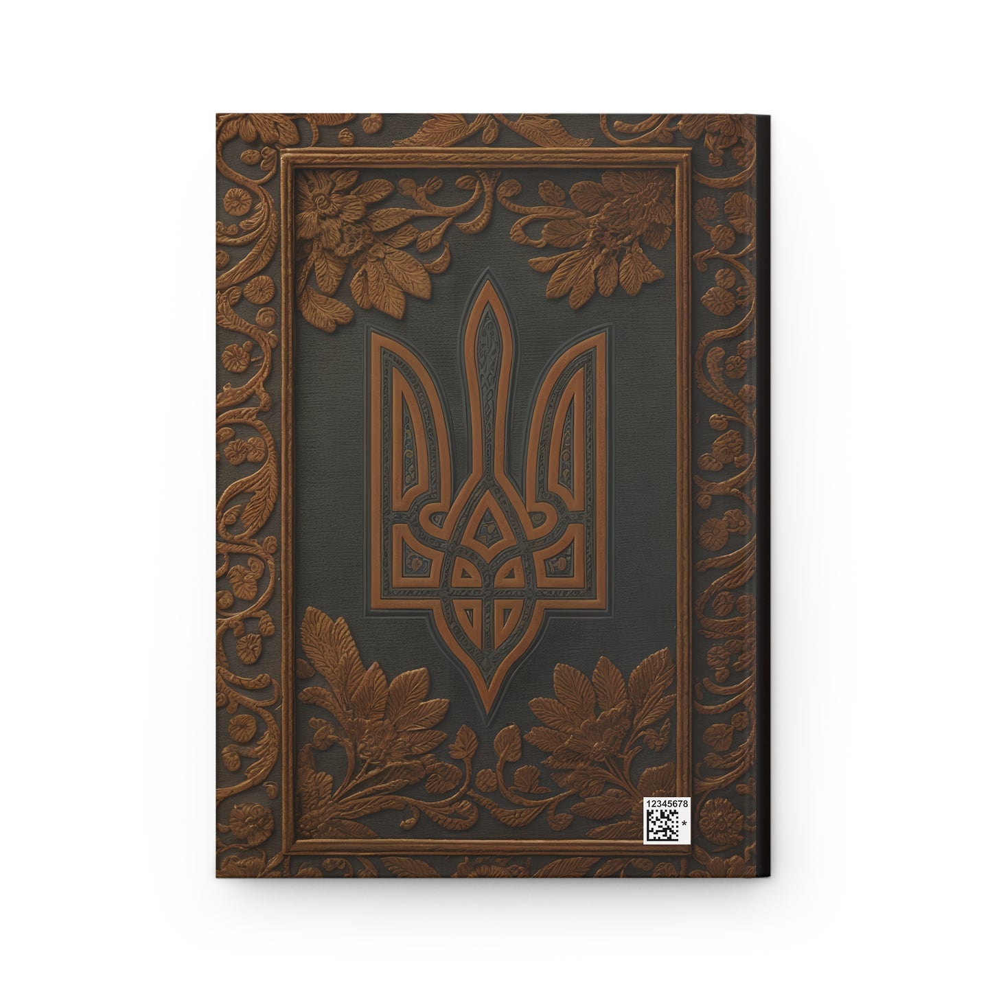 Ukraine Trident Hardcover Notebook – Elegant Journal Celebrating Ukrainian Heritage and Cultural Identity