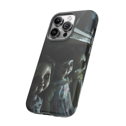 Creepy Dolls Phone Case – Eerie Vintage Doll Design for iPhone, Samsung Galaxy, and Google Pixel Devices