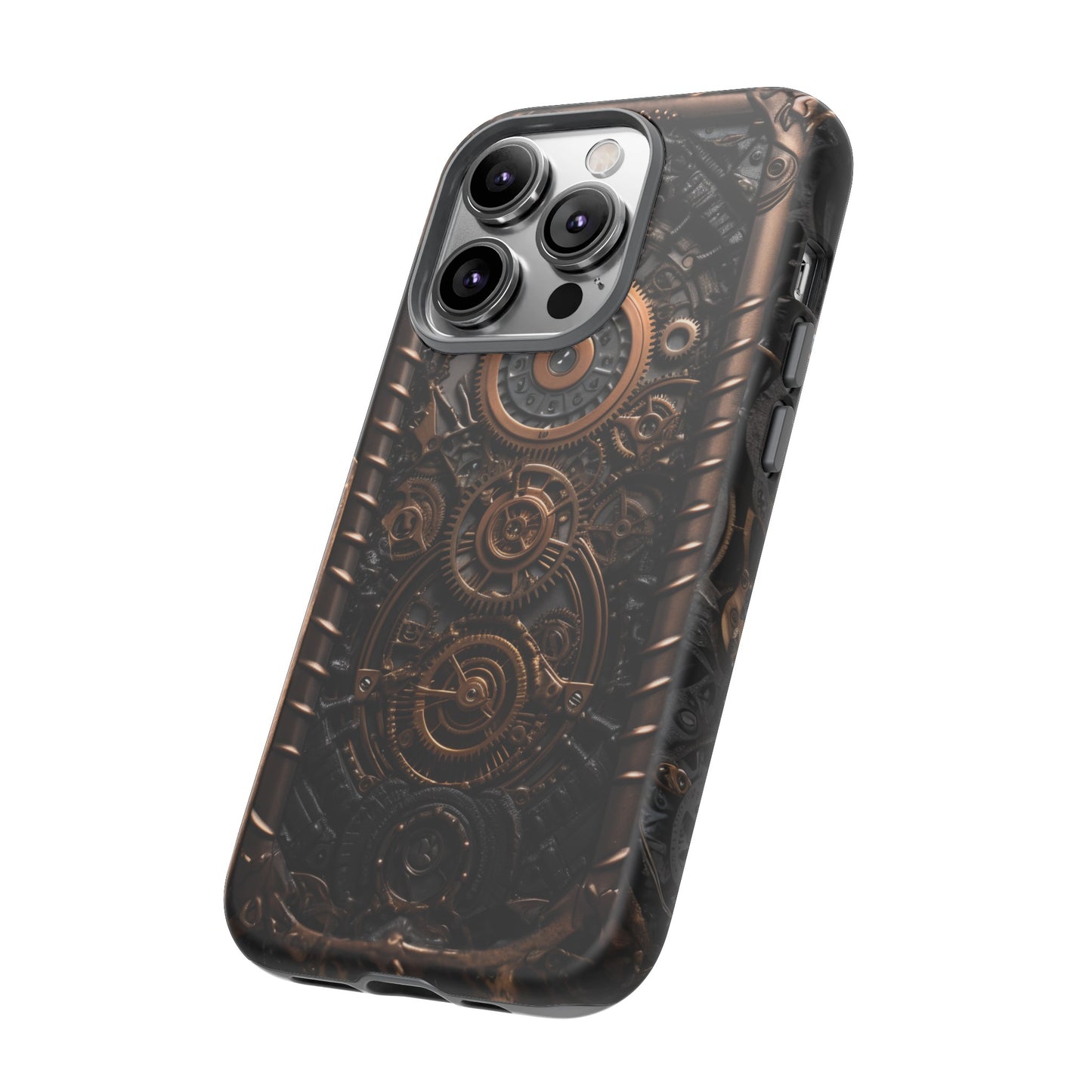 Gearworks 2 Phone Case – Steampunk Victorian Design with Gears and Clockwork for iPhone, Samsung Galaxy, and Google Pixel Devices