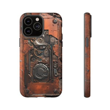 Rusted Mechanisms Phone Case – Steampunk Metal Gear Design for iPhone, Samsung Galaxy, and Google Pixel Devices