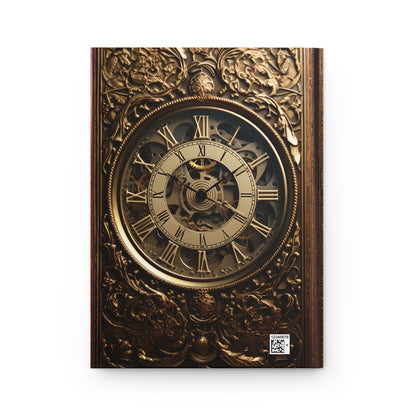 Book of Time Hardcover Notebook – Steampunk Clock Design Journal for Writing and Sketching