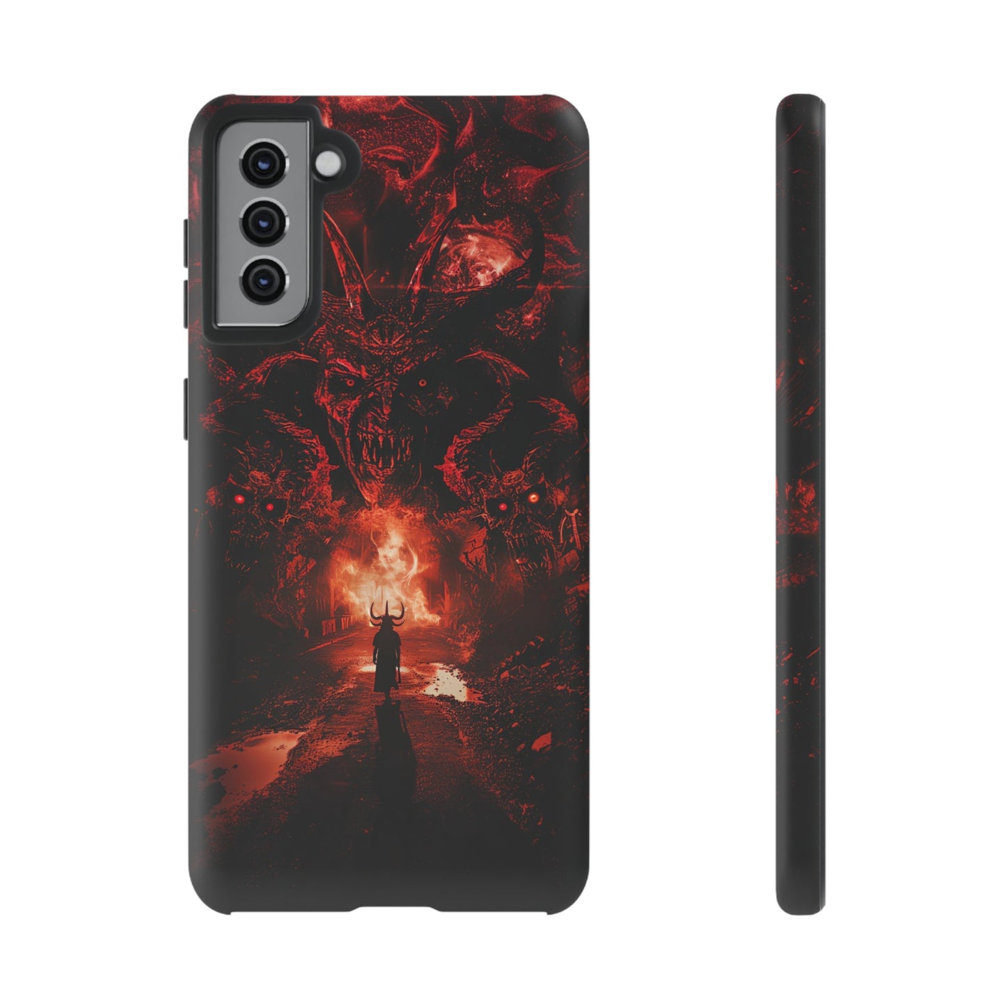 The Road to Hell Phone Case – Gothic Demon and Devil Design for iPhone, Samsung Galaxy, and Google Pixel Devices