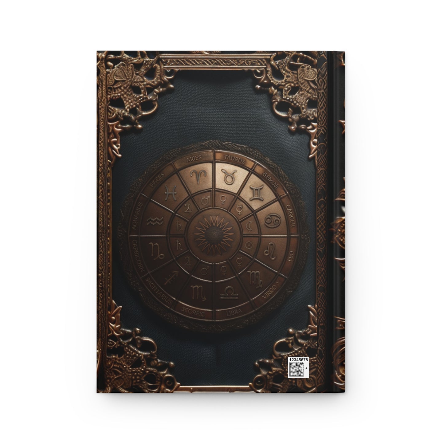 Zodiac Wheel Hardcover Notebook – Astrology Journal for Creative Writing and Celestial Reflections